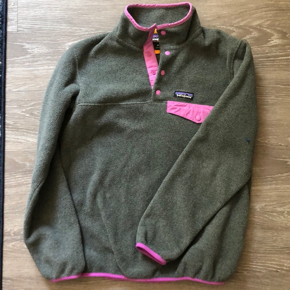 Patagonia synchilla fleece snap up